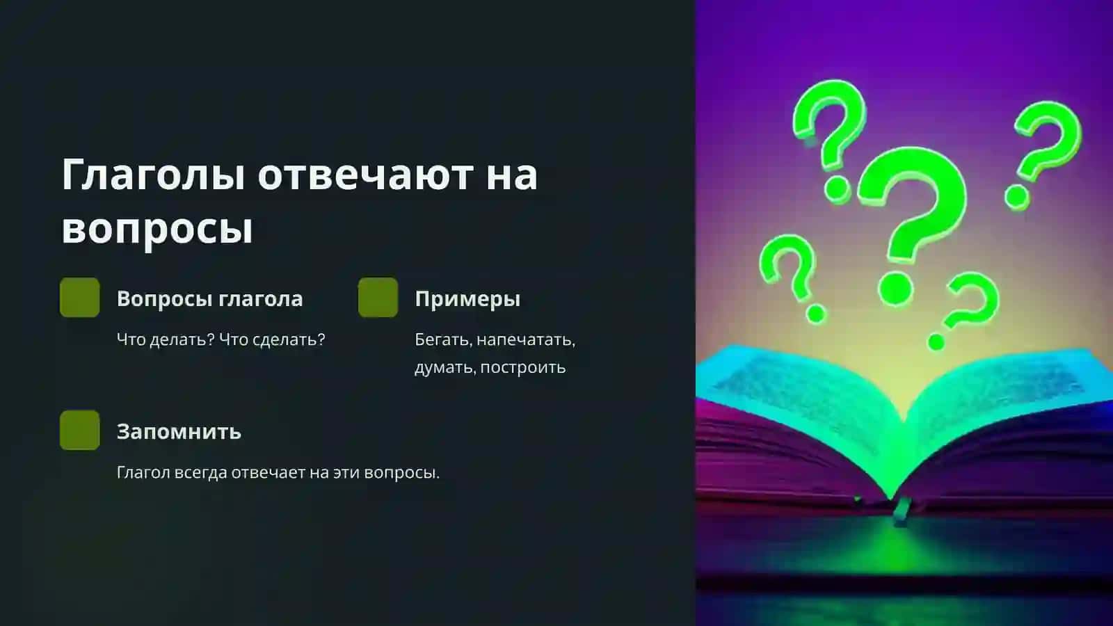 Глагол Часть речи (3 класс) 4