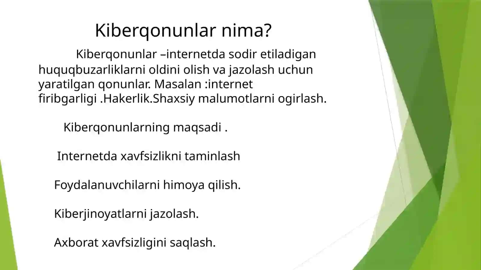 Kiberjinoyatlar, kiberkonunlar va kiberetika 4