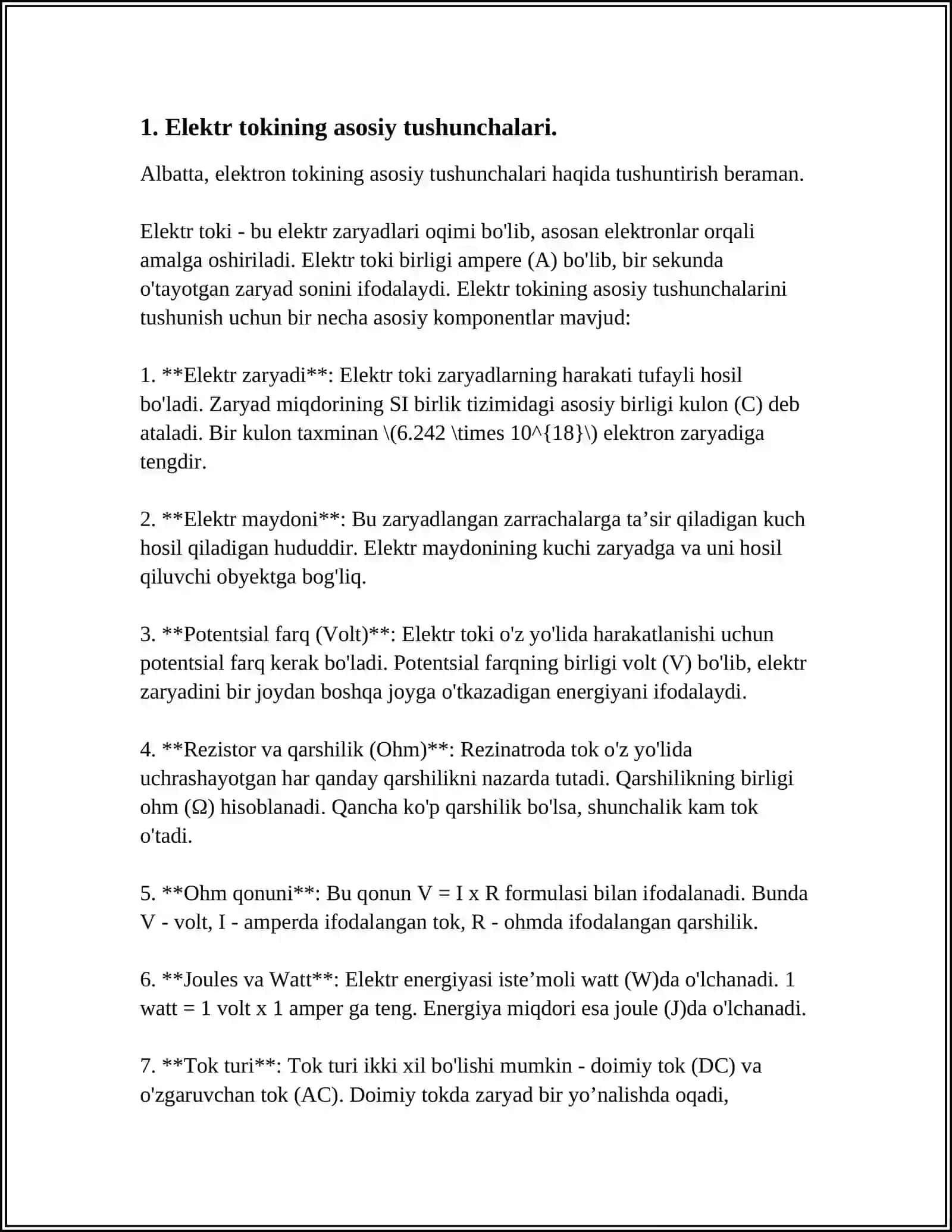 FIZIKA VA UNI O‘QITISH METODIKASI KAFEDRASI 4