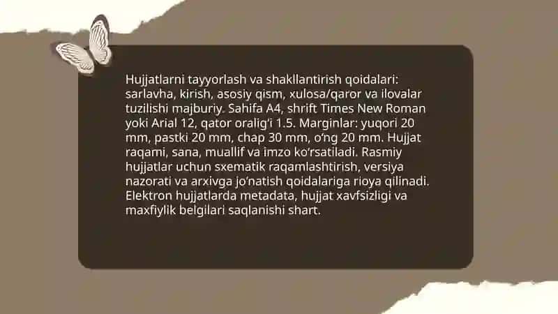 Sohaga oid ma'lumot -axborot hujjatlari 4
