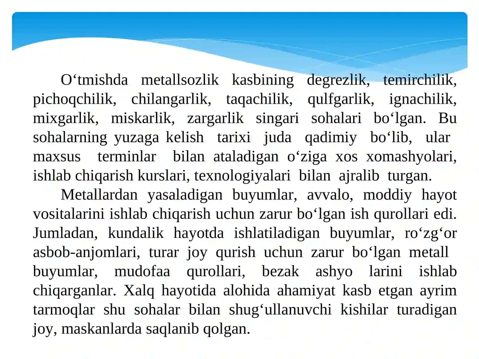Simlar bilan ishlash. Simlarga ishlov berishda chilangarlik operatsiyalari. Simlarni to'g'irlash 4