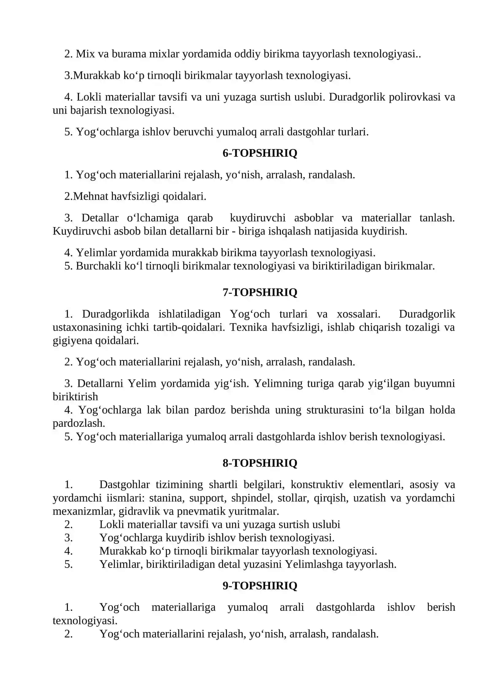 Texnologiya ta’limi praktikumi fanidan ORALIQ NAZORAT uchun topshiriq №1 4