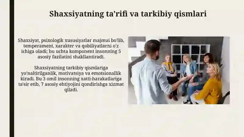 Shaxsnig rivojlanishi, tarbiyasi va ijtimoiylashuvi 4