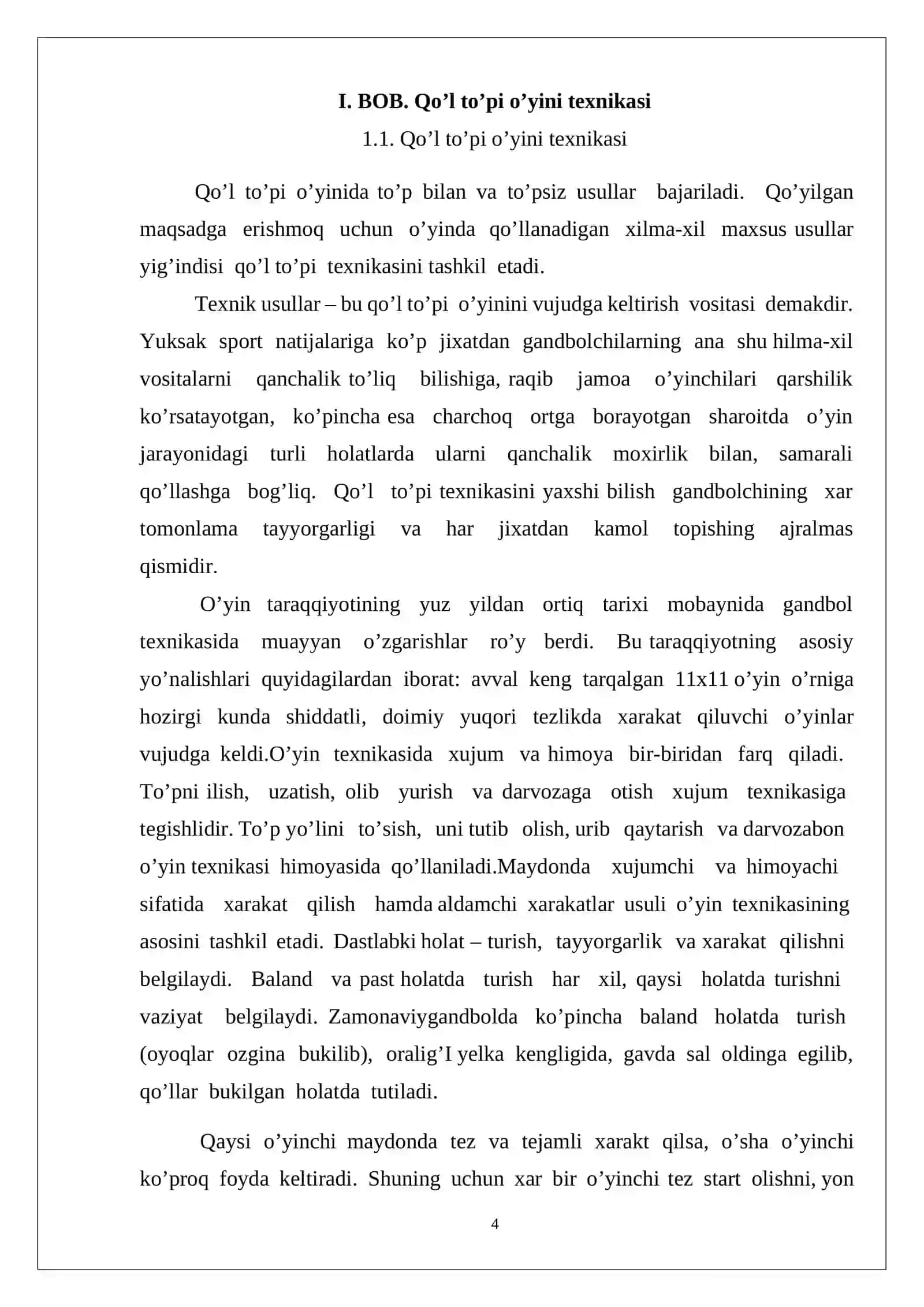Qo‘l to‘pi o‘yini  texnikasi va mohiyati 4