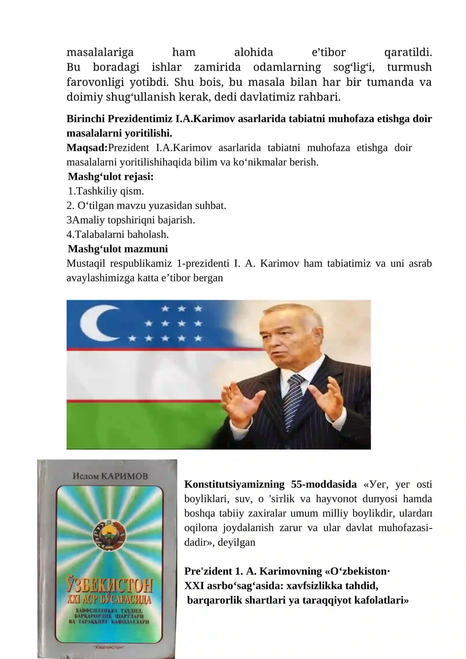 Ekologik holatni yaxshilash va atrof-muhitni muhofaza qilish 4