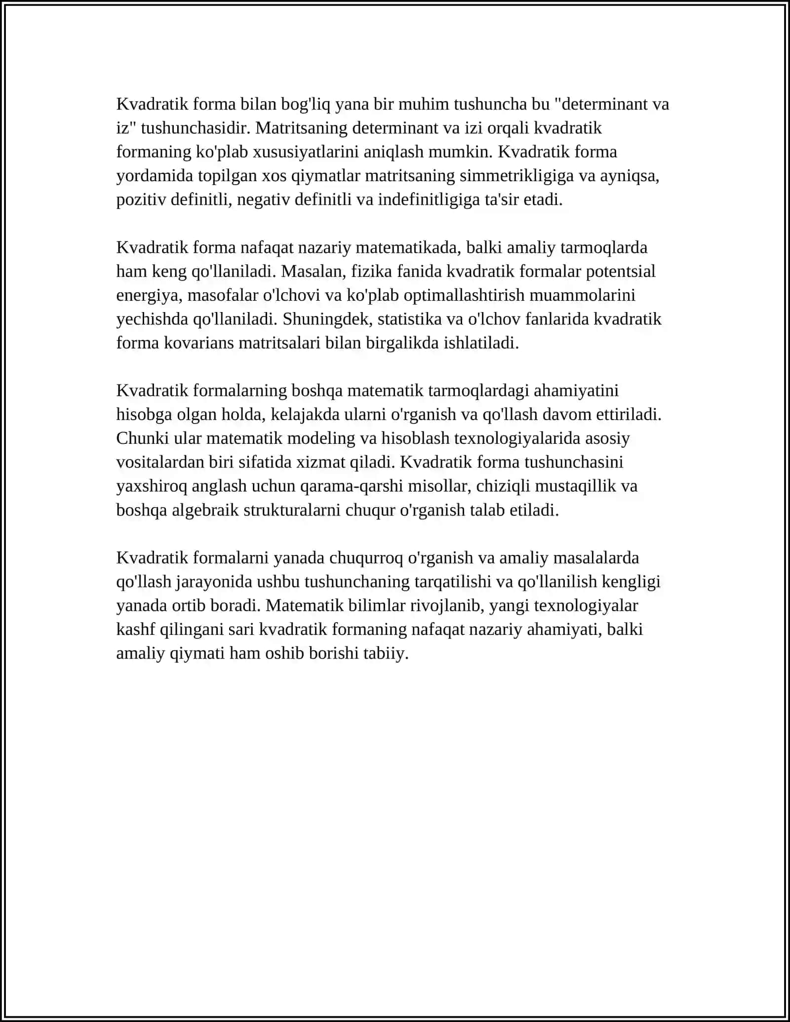 KVSDRATIK FORMA VA UNI KANONIK KO'RINISHIGA KELTIRISH 4