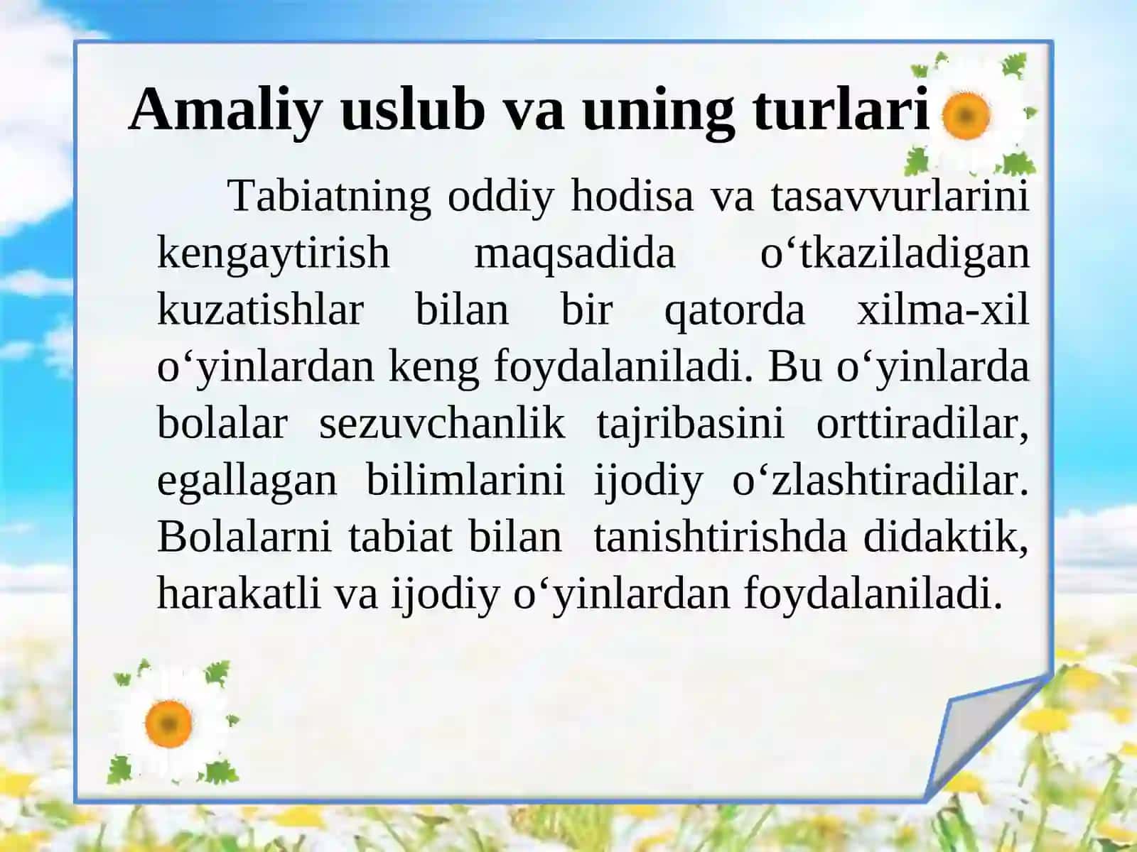 Bolalarni Tabiat bilan Tanishtirishning Amaliy Metodi 4