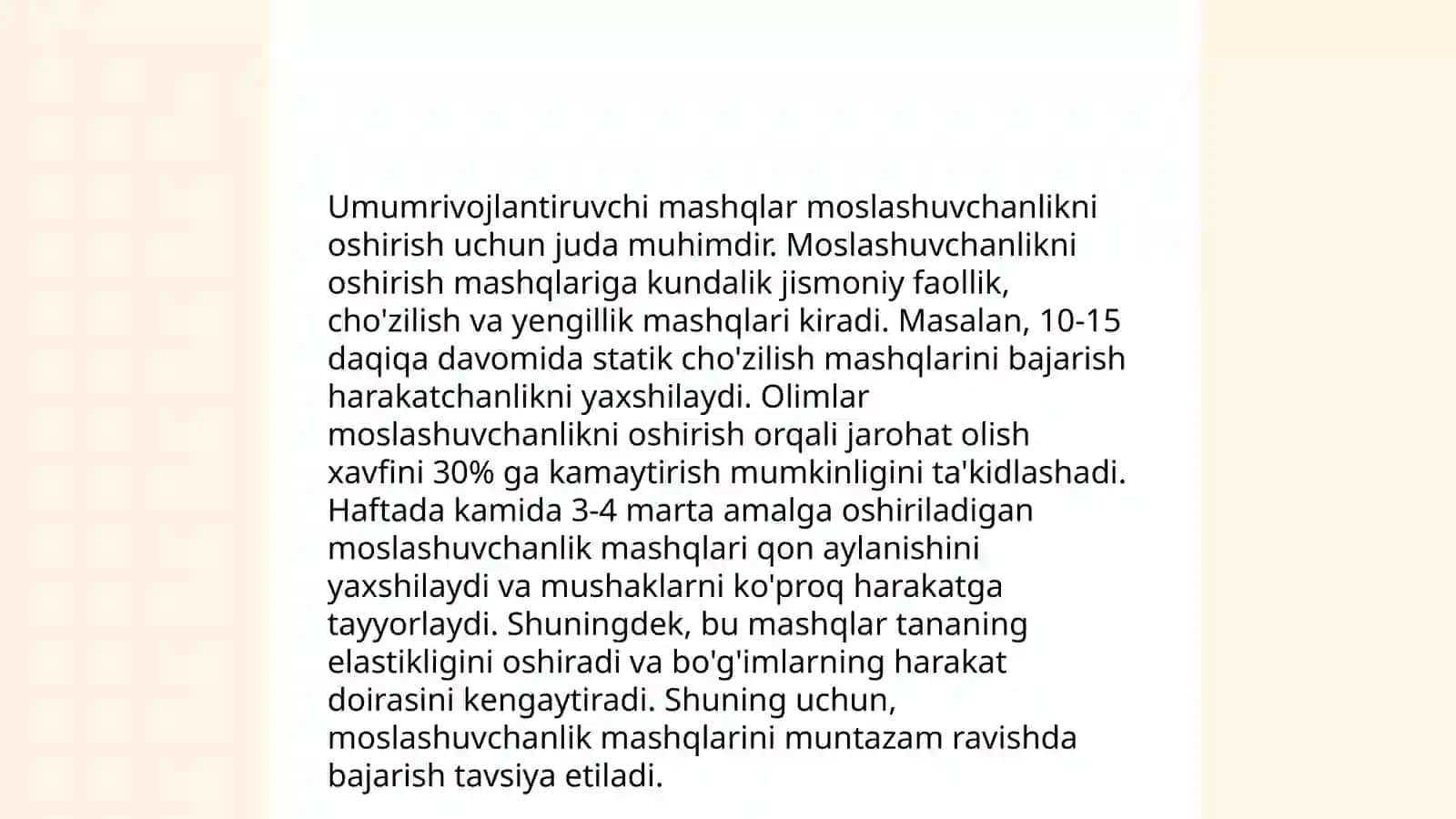 Umumrivojlantiruvchi mashqlar. 12 ta mashq buyumlar bilan 4