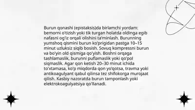 Lor azolari shkastlanishda favqulotta vaziyatlarda yordam korsatish 4
