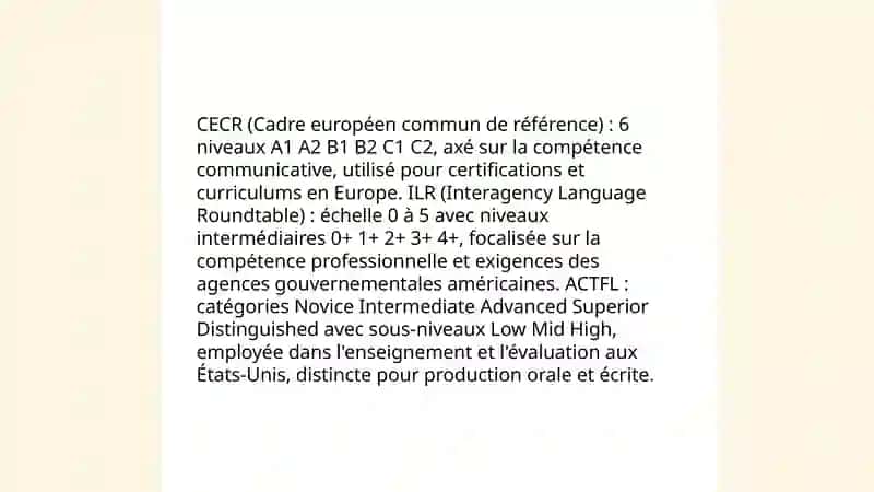 Les standards internationaux dans l’évaluation linguistique 4