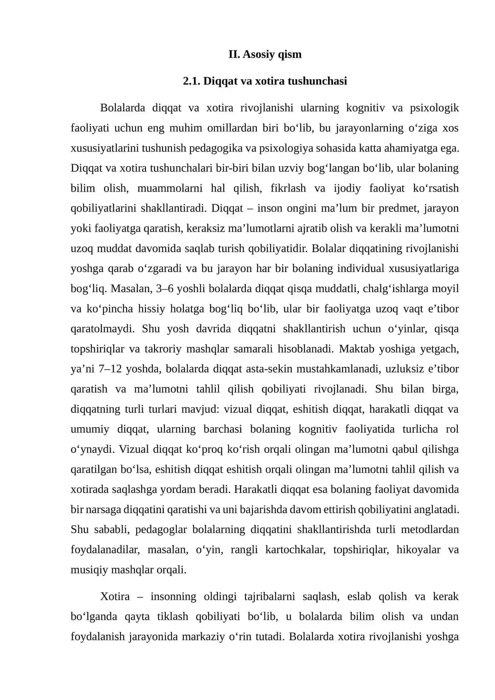 Bolalarda diqqat va xotira rivojlanishi 4