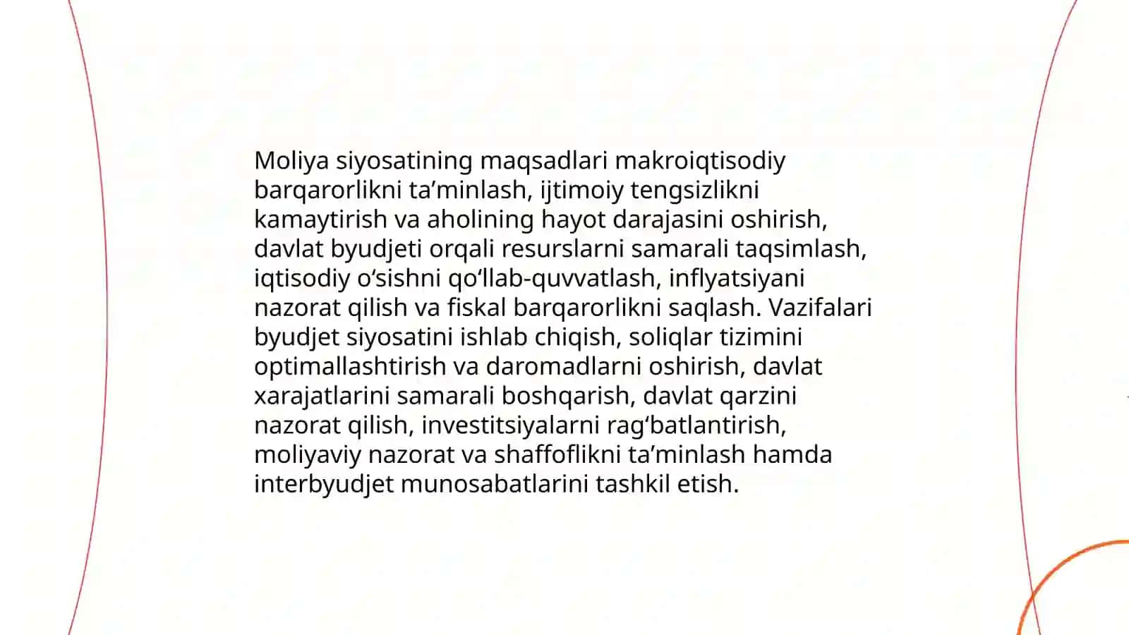 Moliya tizimi va moliyaviy siyosat 4
