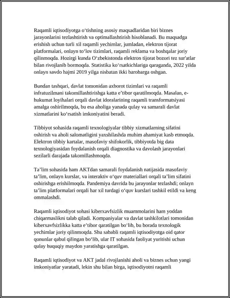 Raqamli iqtisodiyot va axborot-kommunikatsiya texnologiyalari 4