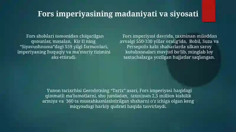 Qadimgi fors bitiklari va ilk yunon manbalari 4