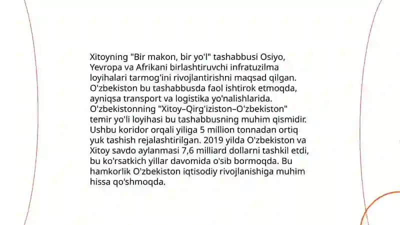 O'zbekiston Respublikasining Rossiya. Xitoy AQSH bilan o'zaro munosabatlari 4
