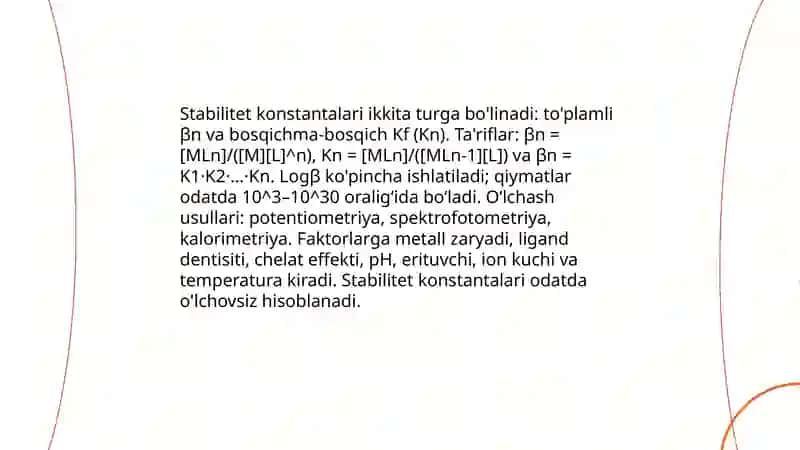 Kompleks birikmalar kimyosi 4
