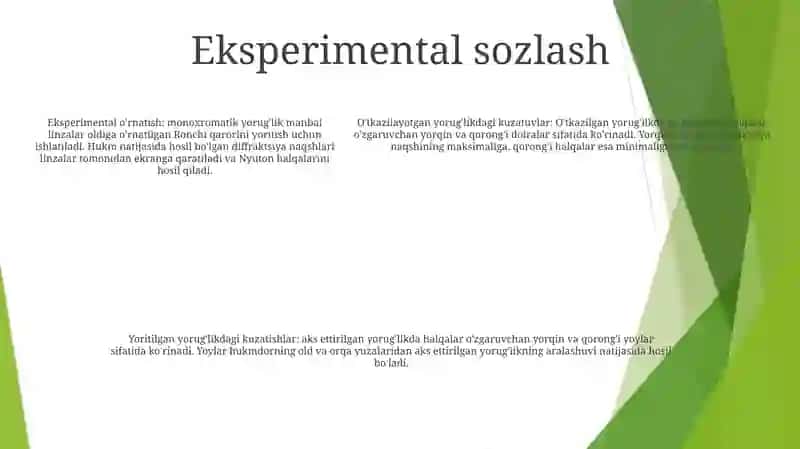 O‘Tgan Va Qaytgan Oq Yorug'Likda Nyuton Xalqalarini Kuzatish 4