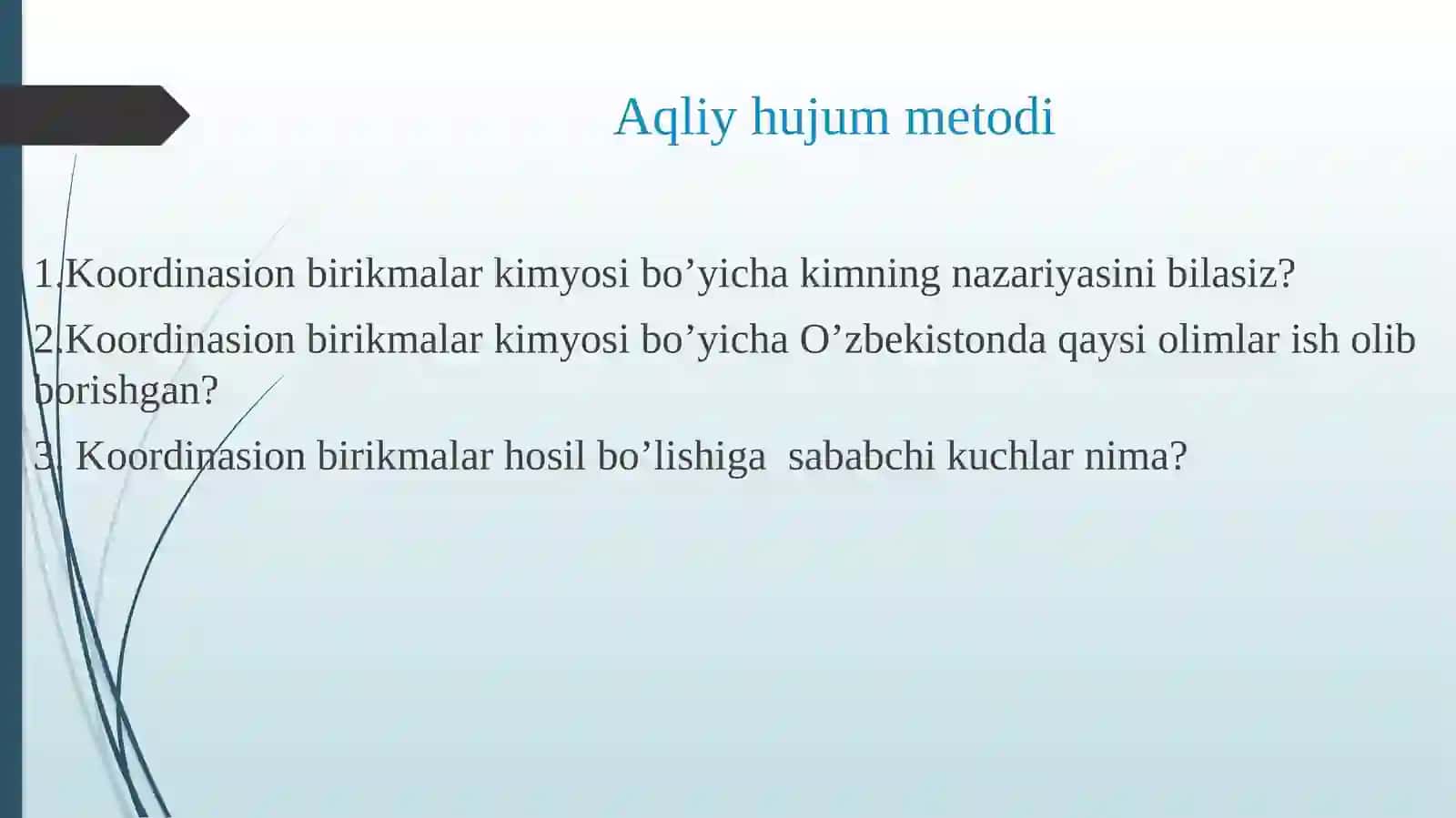 Koordinatsion birikmalar kimyosi 4