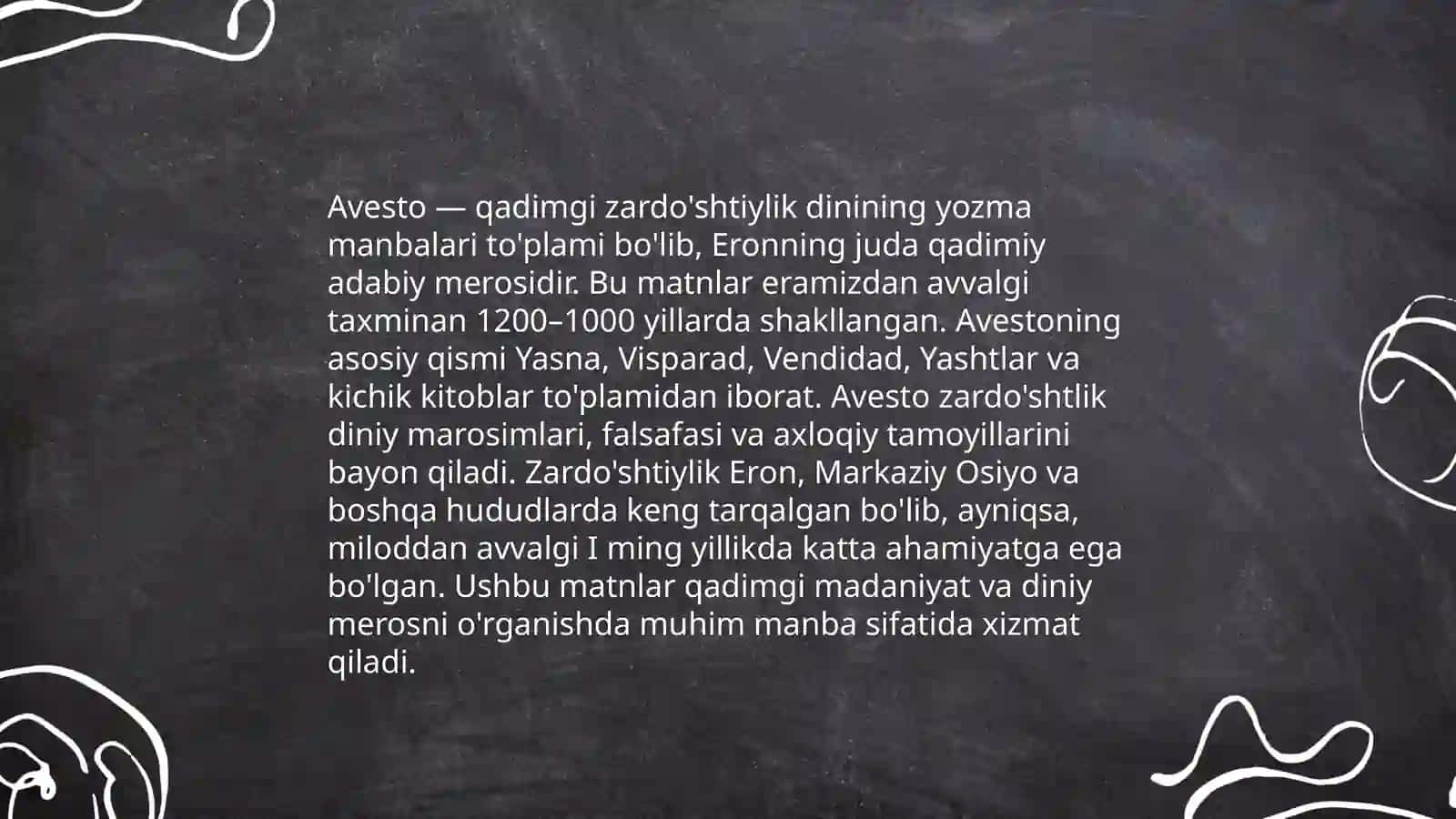 Avesto vatanimiz tarixiga oid ilk yozma manba 4