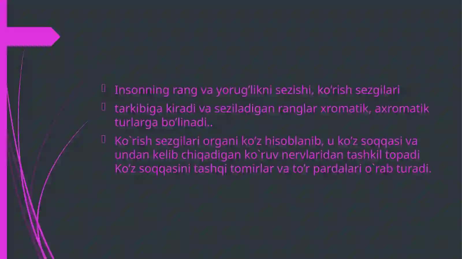 Sezgi a idrokning psixologik mohiyati, fiziologiyasi. 4