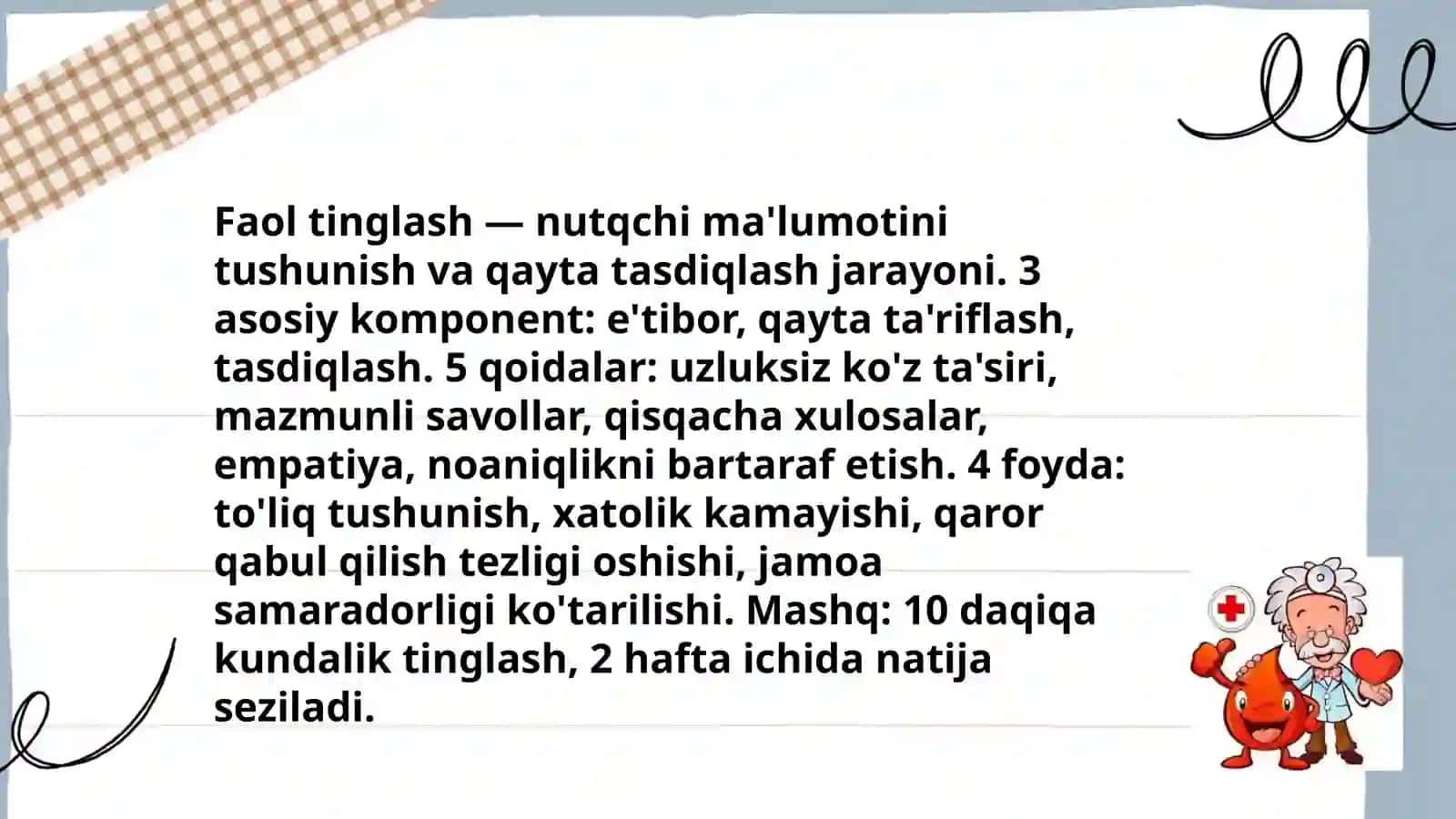 Muloqot. Shifokor va bemor muloqotining psixologik xususiyatlari 4