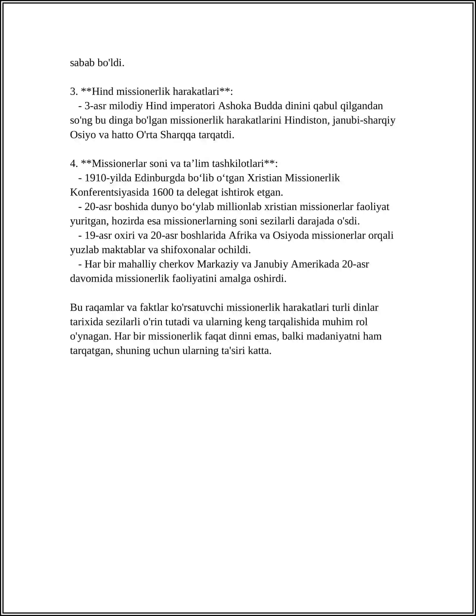 MISSIONERLIK HARAKATI VA UNING SALBIY OQIBATLARI 4