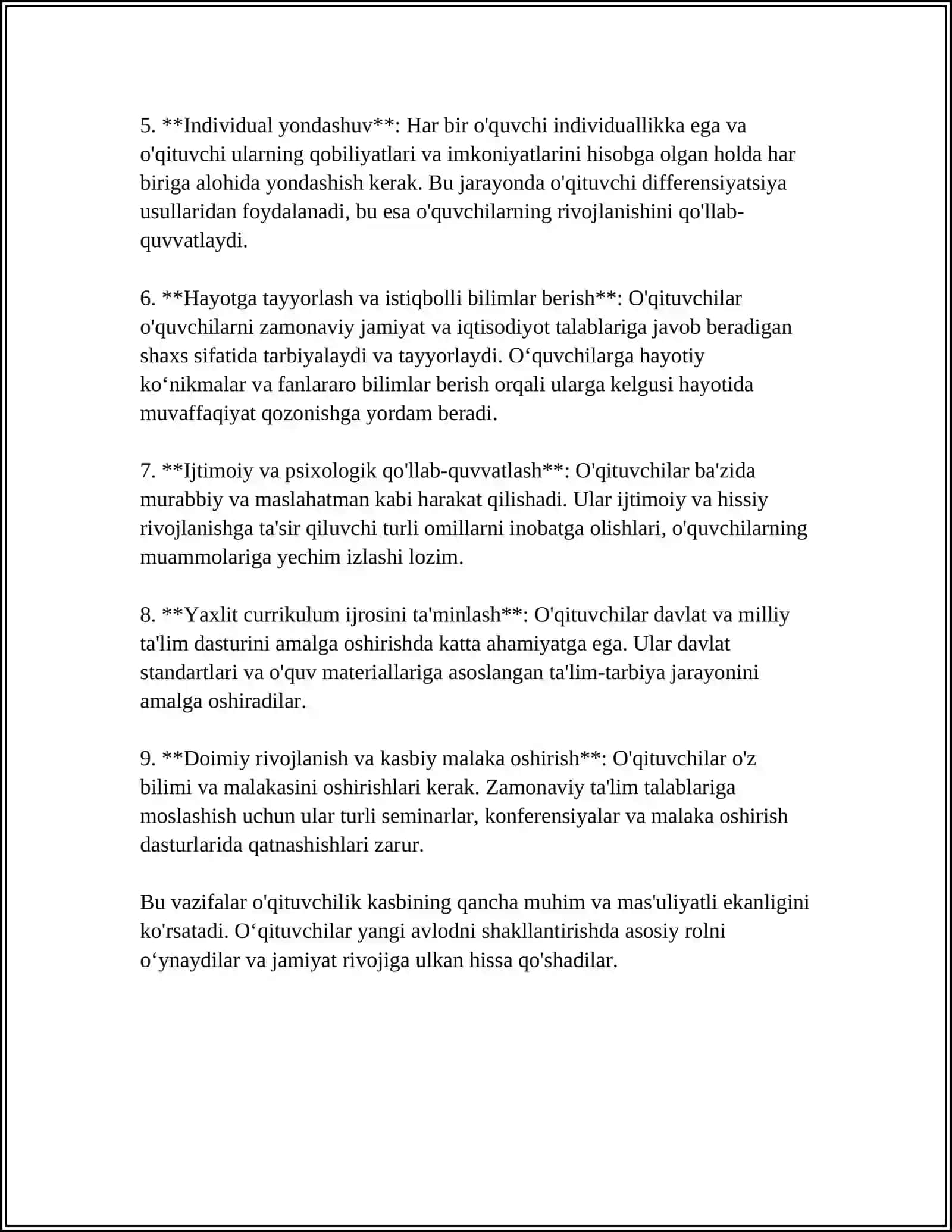 OʻQITUVCHI PROFESIOGRAMMASI VA ULARNING DIOGNOSTIKASI 4