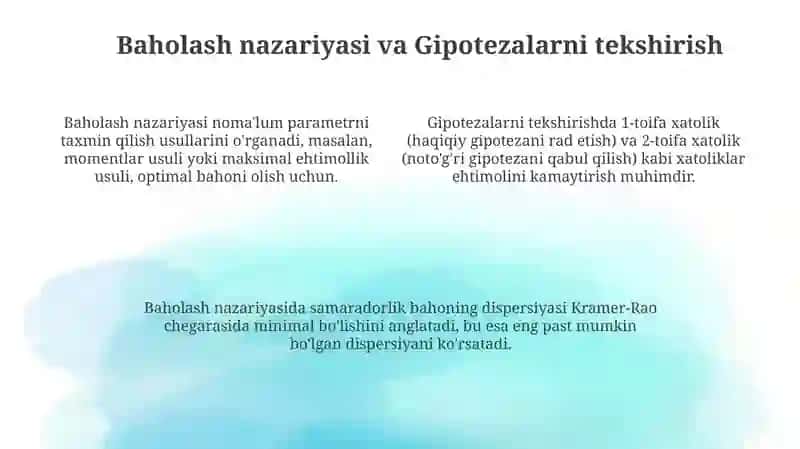 Matematik statistika elementlari 4