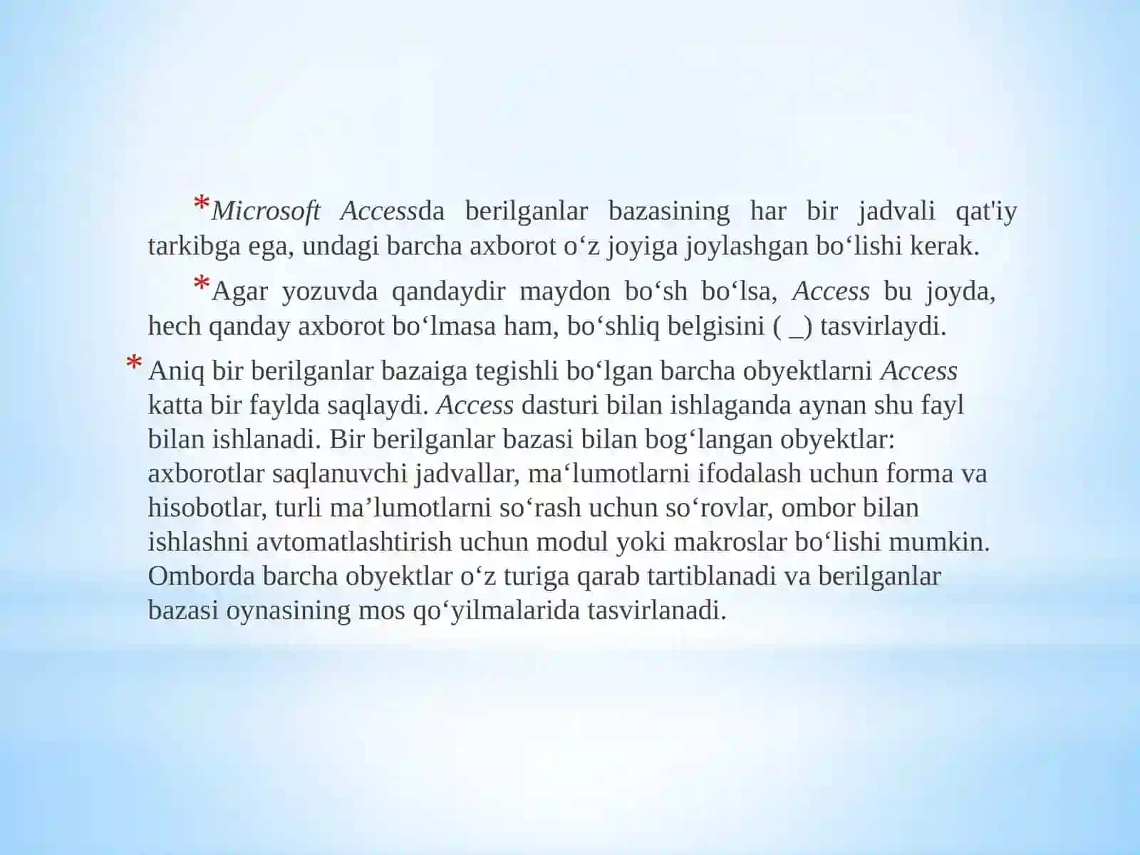 Berilganlar resurslarini boshqarish 4