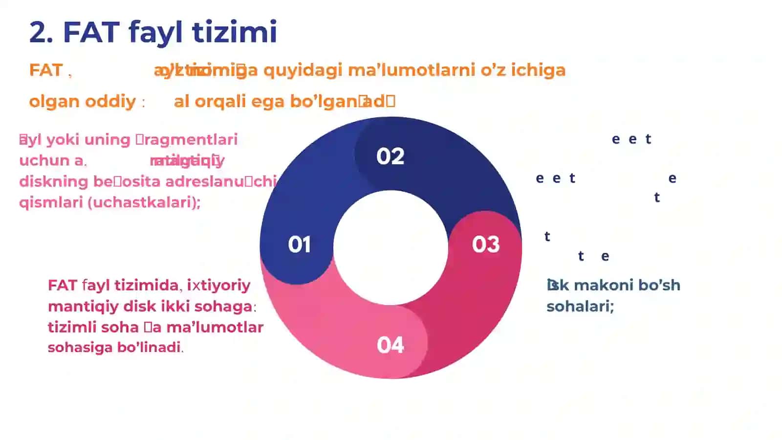 9-Ma’ruza:Operatsion tizimlarda fayl boshqaruv tizimlari 4