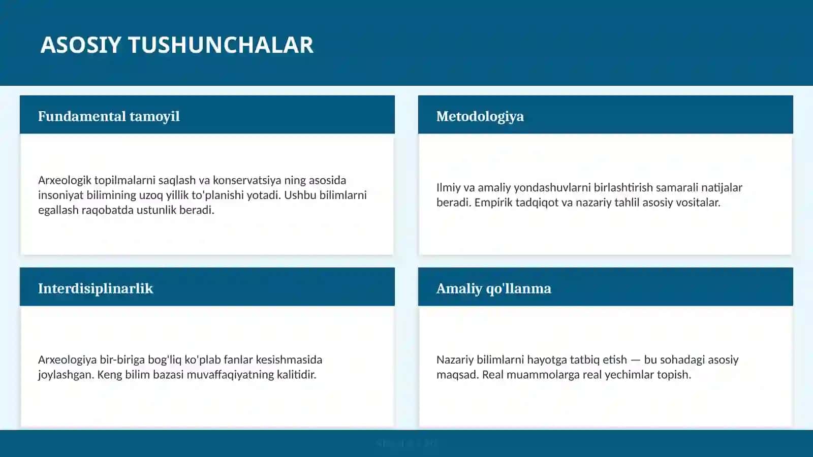 ARXEOLOGIK TOPILMALARNI SAQLASH VA KONSERVATSIYA 4