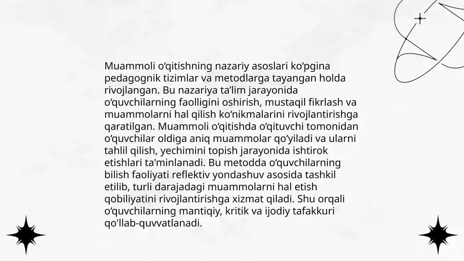 Muammoli O‘qitish Uslubi 4