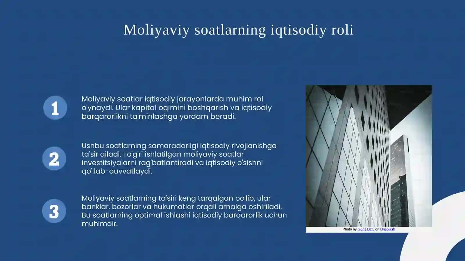 Moliya tizimi va moliyaviy soat 4