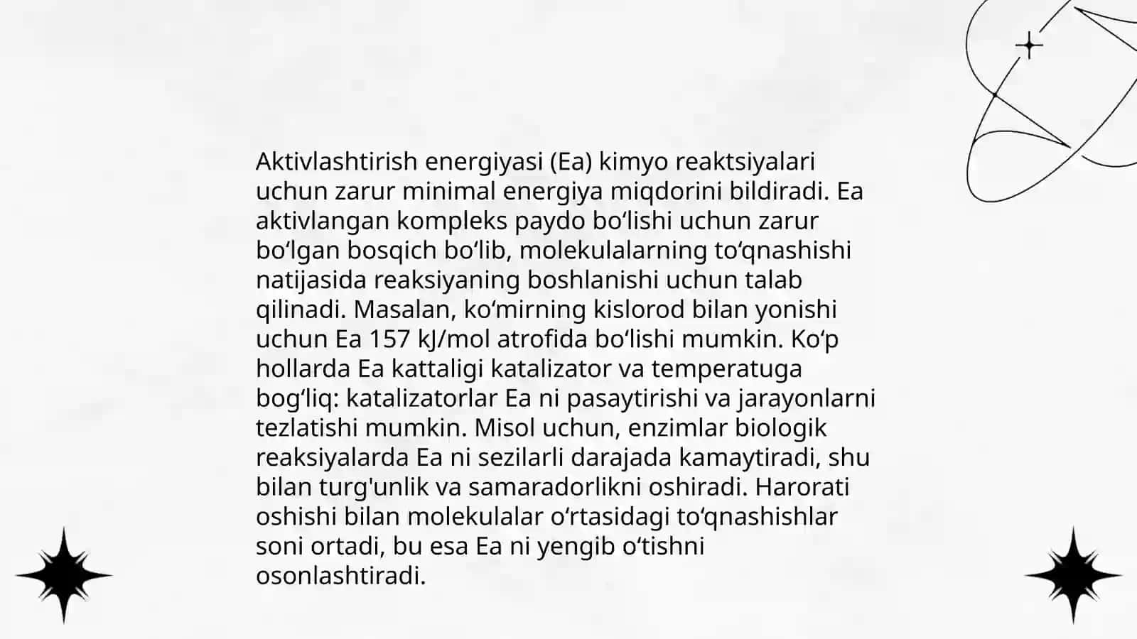 Kimyoviy sharoitni baholash asoslari va unga ta'sir qiluvchi tashqi omillar 4