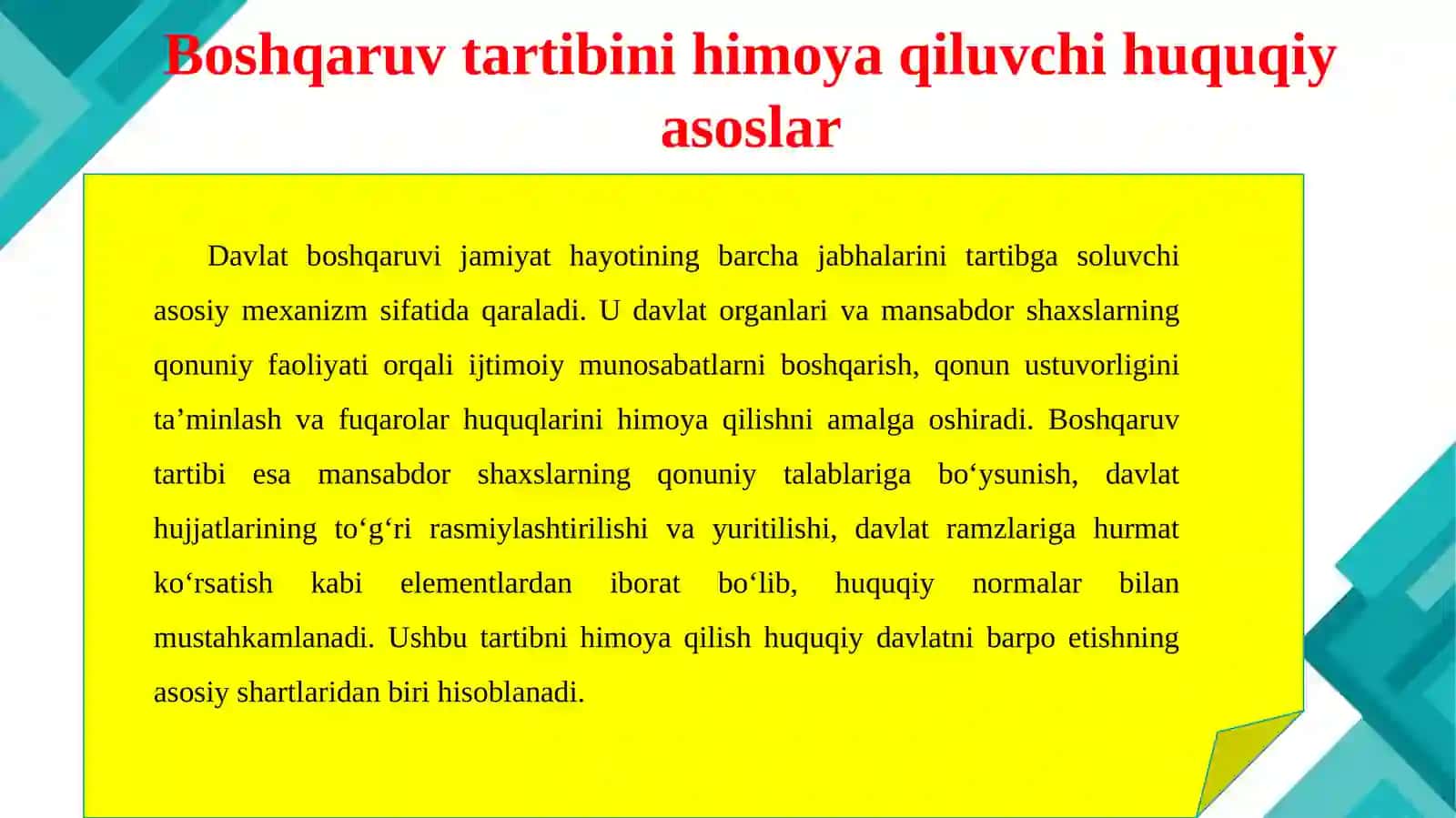 Boshqaruvning belgilangan tartibiga tajovuz qiluvchi ma’muriy huquqbuzarliklar tarkibi 4