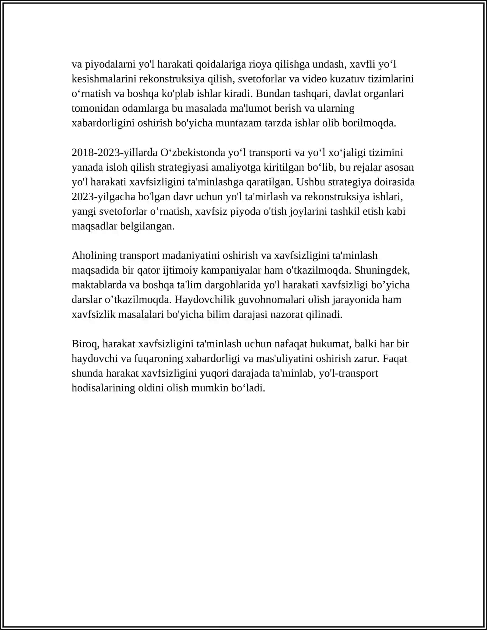 HARAKAT XAVFSIZLIGINI TASHKIL ETISH ASOSLARI 4