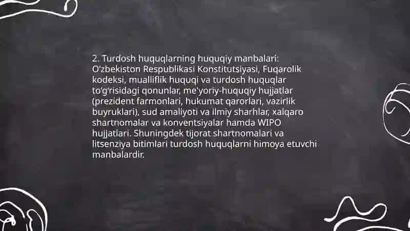 Turdosh huquqlar 4