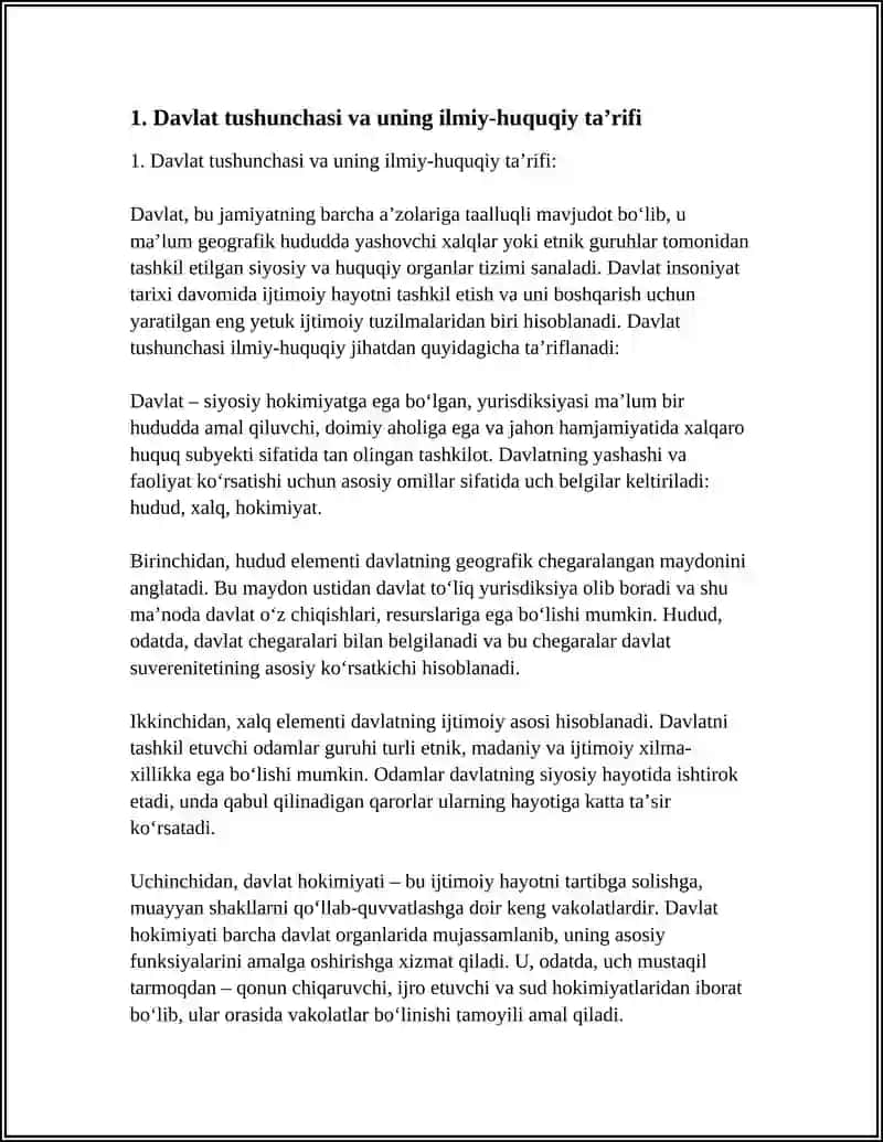 DAVLATNING BOSHQARISH, TUZILISH VA SIYOSIY TARTIBIGA KO’RA SHAKLLARI 4