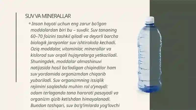 Asosiy Oziqaviy Moddalar va ularning Organizmdagi Biologik Roli 4