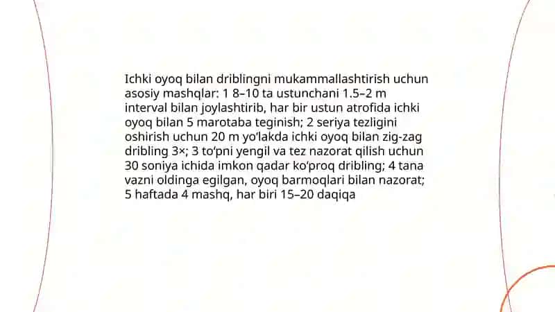 To'pni ustunchalar oralab olib yurish texnikasini takomillashtirish 4