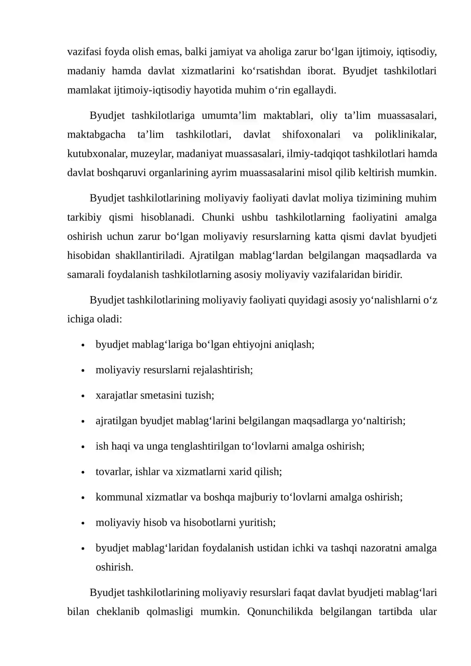 Xarajatlar smetasi tushunchasi, mazmuni va tuzilishi 4