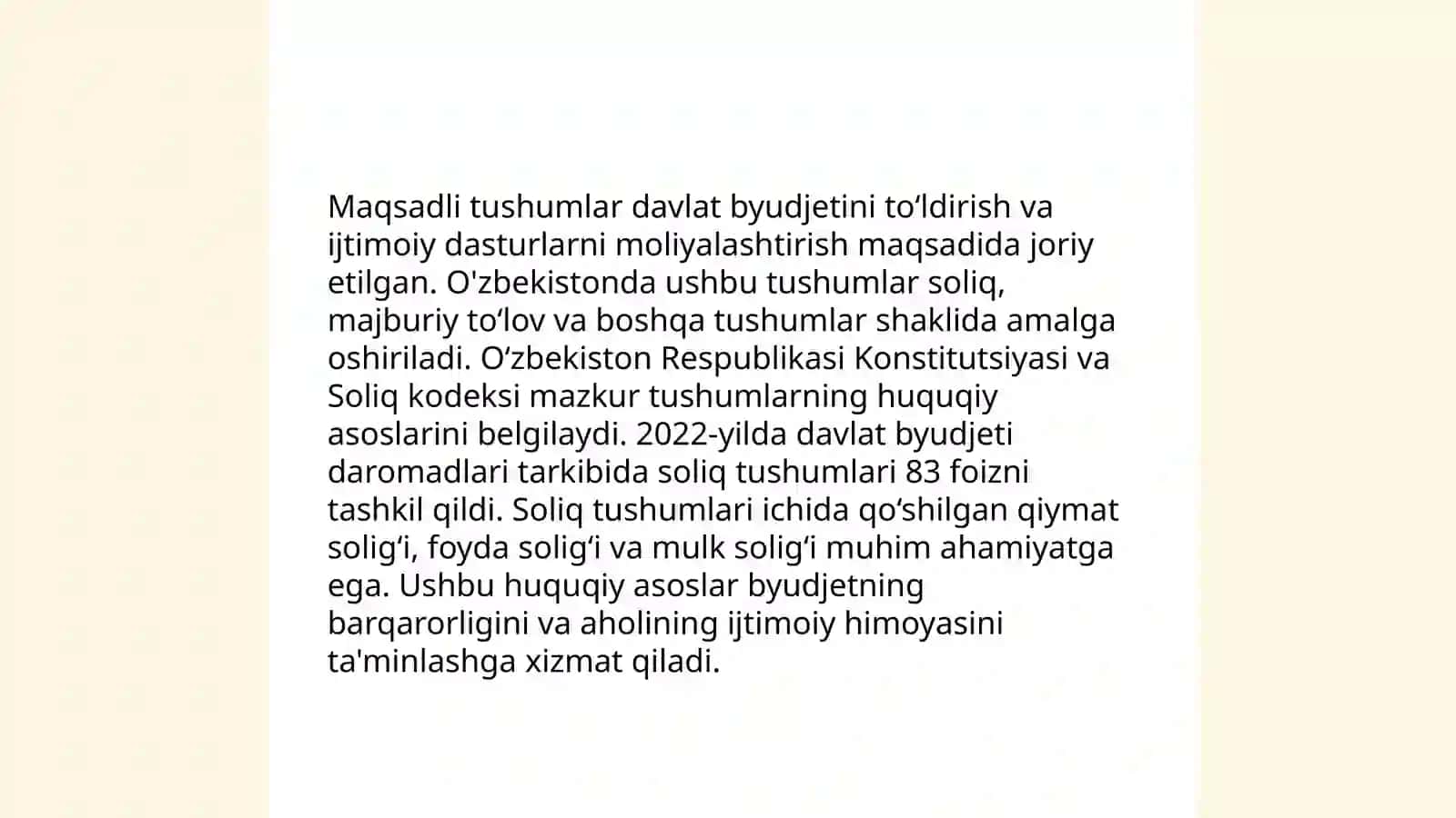 Maqsadli tushum, grand va subsidiyalar 4