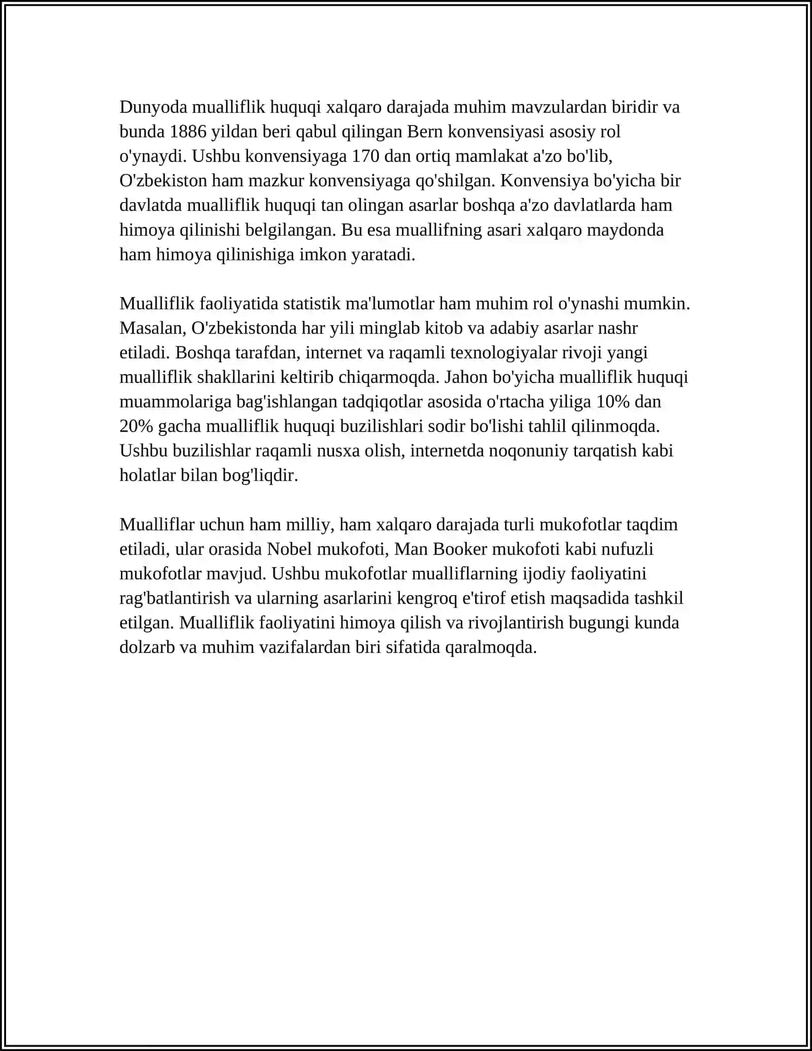 JÓRAQULOV UZOQ "NAZARIY POETIKA MASALALARI:MUALLIF. JANR. XRONOTOP" KITOBINI ÓQIB ÓRGANISH. BADIIY ASARLARDAGI POETIKA MASALALARI:MUALLIF, JANR, XRONOTOP KABILARNI YORITISH 4