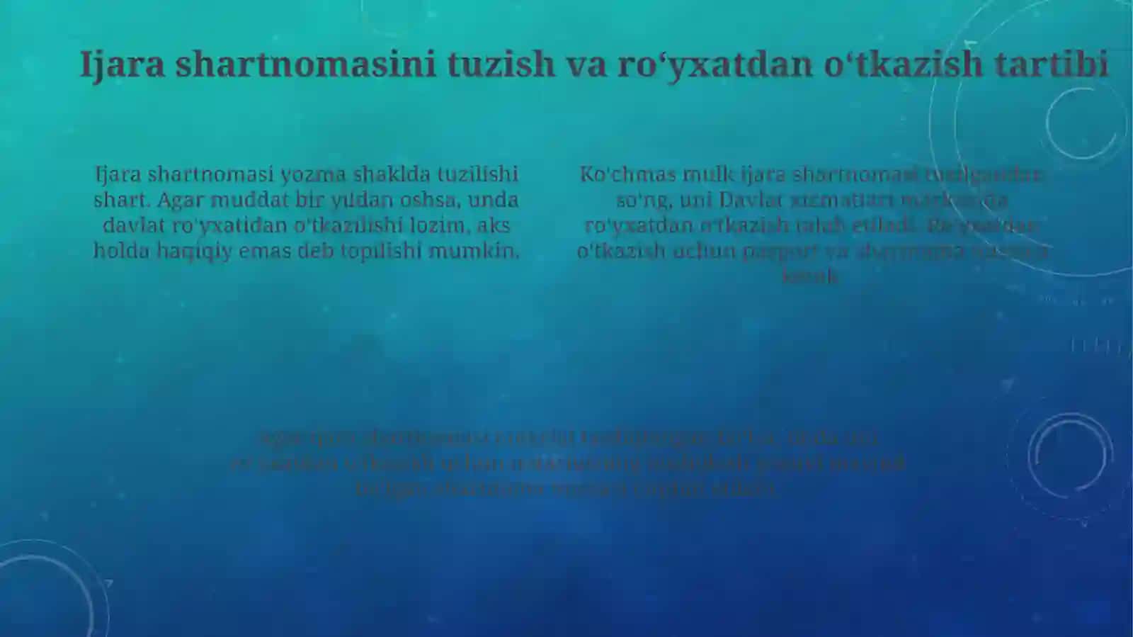 KO’CHMAS MULKLARNING IJARA SHARTNOMASIGA OID ME’YORLARTAHLILI 4