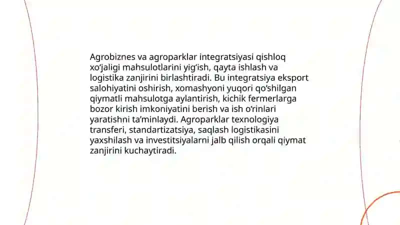 Qishloq xo‘jaligi va sanoat sohasidagi o‘zgarishlar. 4
