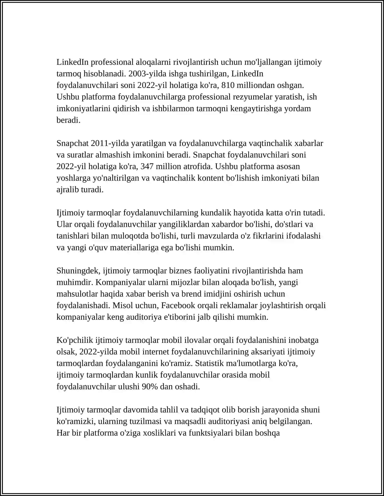 IJTIMOIY TARMOQ TUSHUNCHASI VA UNING AHAMIYATI 4