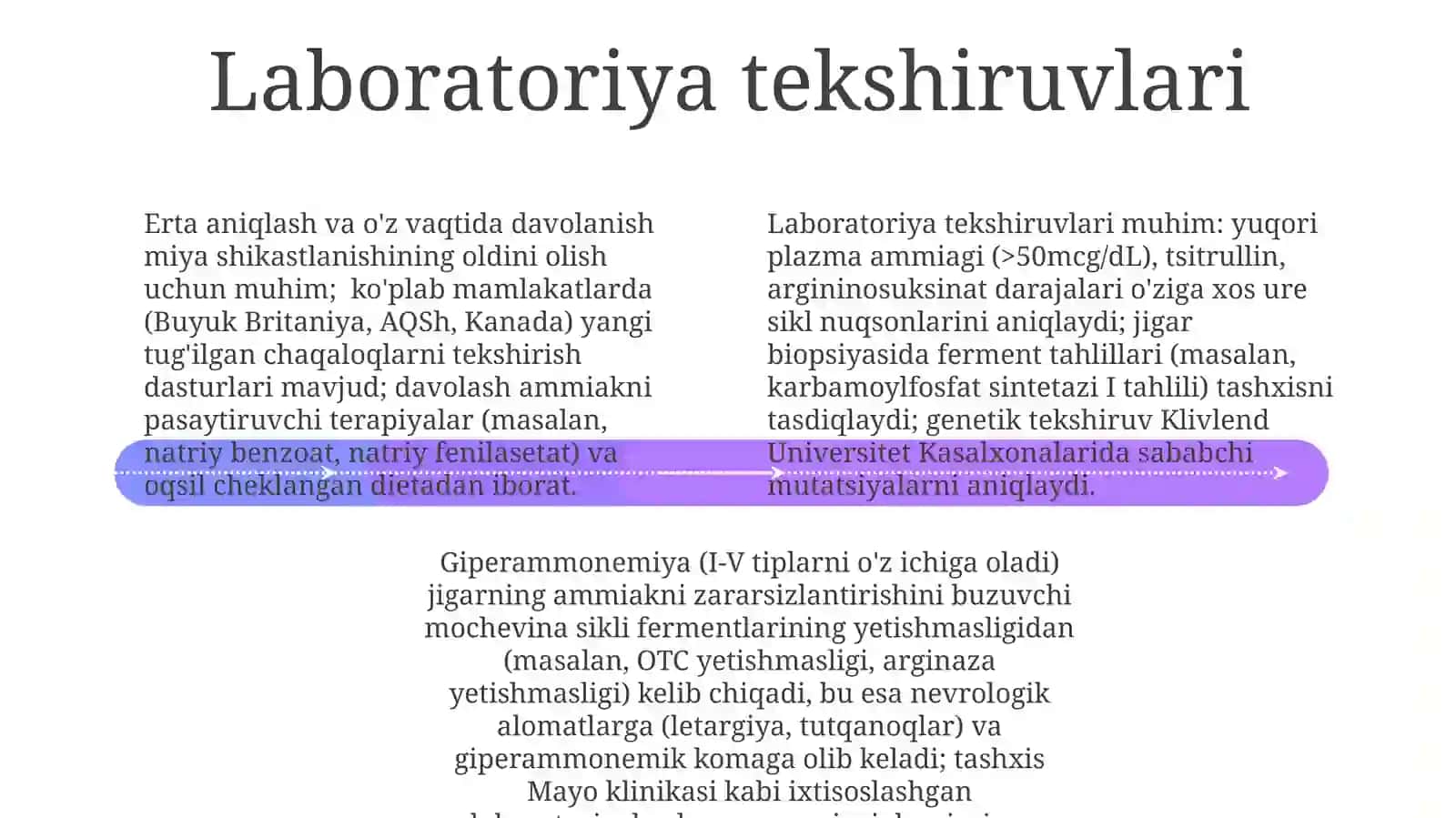 Giperammoniemiya Turlari 4