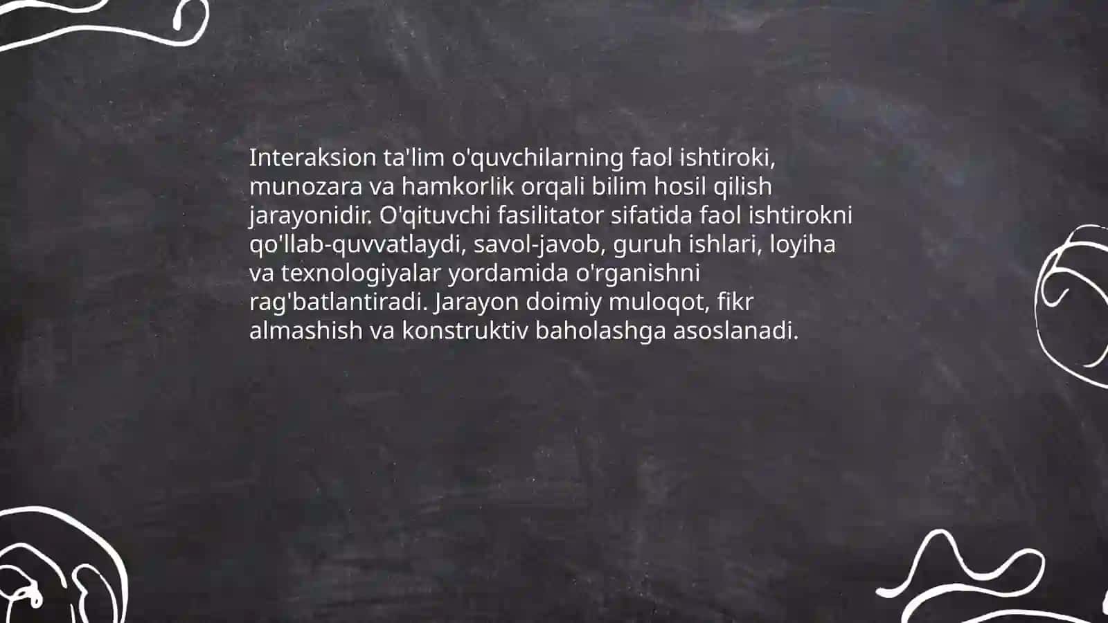 Inkluziv va interaksion talimning farqlari va ohshash tomonlari "venn diogramasi"da isohlash 4