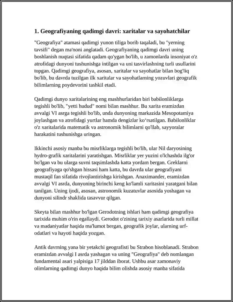 MAVZU GEOGRAFIYANI RIVOJLANISH BOSQICHLARI 4