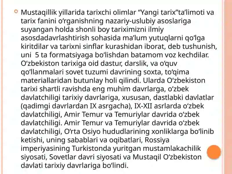 O‘zbekistonning eng yangi tarixi 4